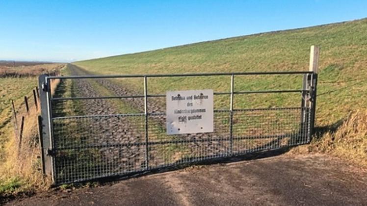 Das Betreten des Hindenburgdamms ist nur berechtigten Personen gestattet. Foto Bundespolizei