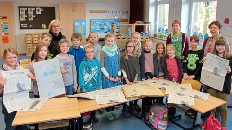 Mit Begeisterung beteiligten sich wieder die Schüler der Grundschule Thuine am Klasse!Kids-Medienprojekt der Lingener Tagespost. 