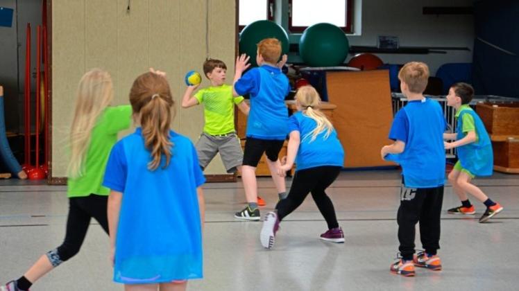 Um Grundschulkinder für Handball zu begeistern (so wie hier in der Grundschule Bookholzberg), veranstalten der DHB und die HBF einen Aktionstag. Archivfoto: Kristina Müller Um Grundschulkinder für Handball zu begeistern (so wie hier in der Grundschule Bookholzberg), veranstalten der DHB und die HBF einen Aktionstag. Archivfoto: Kristina Müller