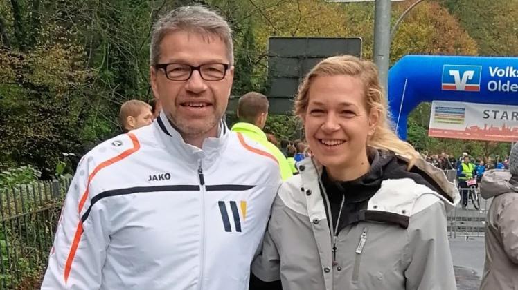 Das Laufen lässt sie nicht mehr los: Dieter Meyer und Janina Meyer vom LC 93 Delmenhorst. 