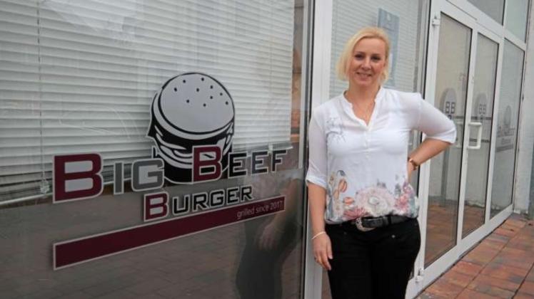 Ihren Laden „Big Beef Burger“ eröffnet Angela Imsande am Freitag, 10. Februar, in Werlte an der Hauptstraße. 