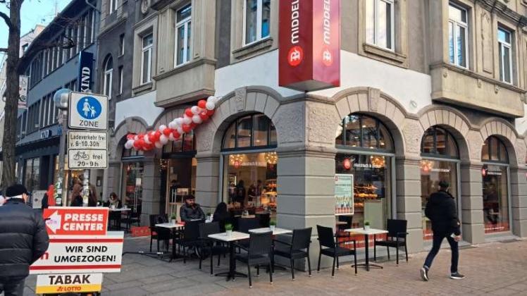 Im ehemaligen Pressecenter an der Ecke Jürgensort und Kamp hat die Bäckereikette Middelberg eine neue Filiale eröffnet. 