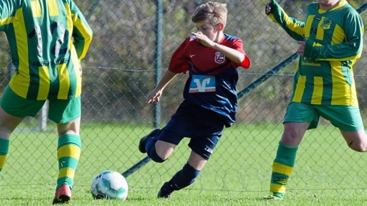 Torschütze für den VfL Stenum: Der C-Jugendliche Luca Porcelli erzielte das 2:0. 