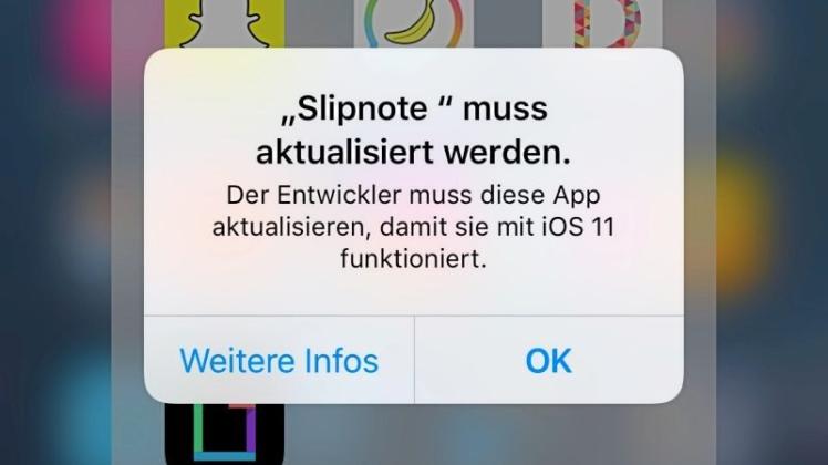 Apples iOS 11 unterstützt nicht mehr alle Apps aus dem Appstore. Bevor Nutzer das neue Betriebssystem für iPhone, iPad und iPod Touch installieren, können sie überprüfen, ob wichtige Apps betroffen sind. Screenshot: Mark Otten