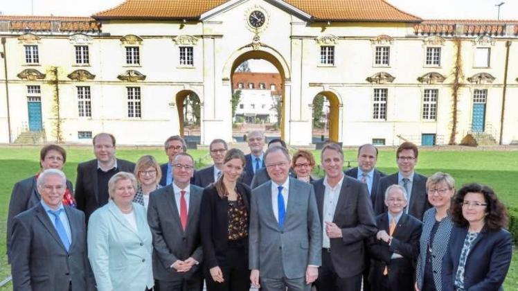 Die Landesregierung zu Besuch an der Uni Osnabrück. 