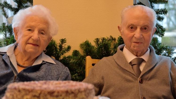 Feierten am Mittwoch ihre Gnadenhochzeit: Elli (93) und Erich Benkus (96). 