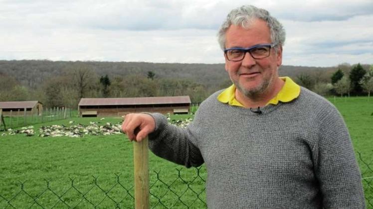 Frédéric Coudray aus Donzy will seinen Laden schließen, wenn Marine Le Pen die Wahl gewinnt. 