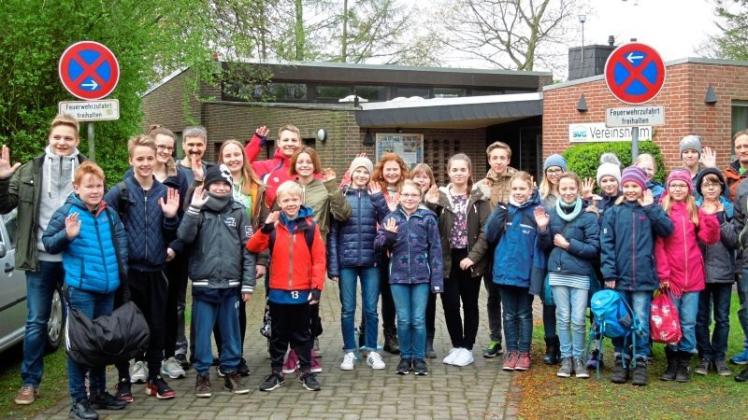 Kehrten zufrieden aus Aurich zurück: 23 Kinder und Jugendliche des SV Ganderkesee. 