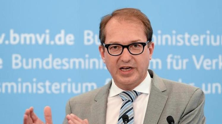 Bundesinfrfastrukturminister Alexander Dobrindt. 