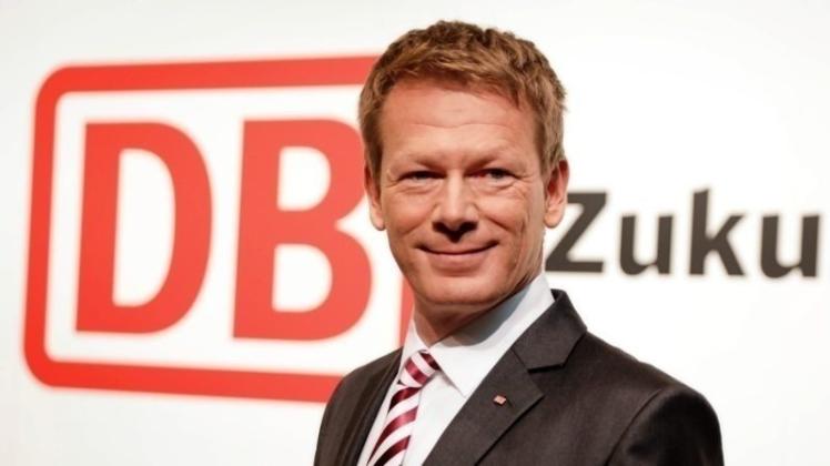 Richard Lutz, Vorstandsvorsitzender der Deutschen Bahn, bei der Vorstellung der Halbjahres-Bilanz. 