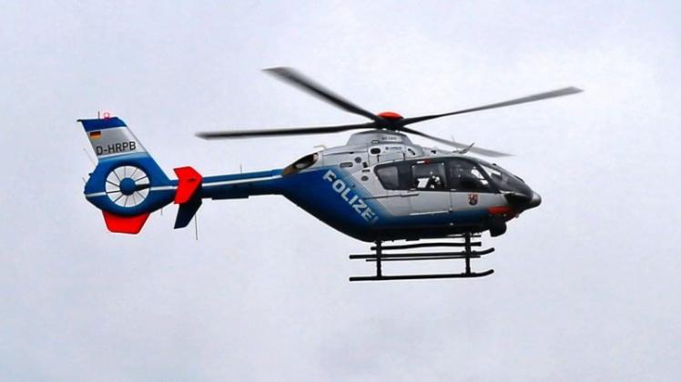 Die Polizei fahndet aktuell mit einem Hubschrauber nach Dieben in Delmenhorst. Symbolfoto: imago / Becker &amp; Bredel