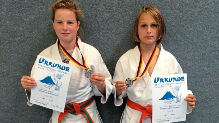 Wurden Vizekreismeister: Eleanor Stengel und Willi Bergmann, Judoka des SC Wildeshausen. 