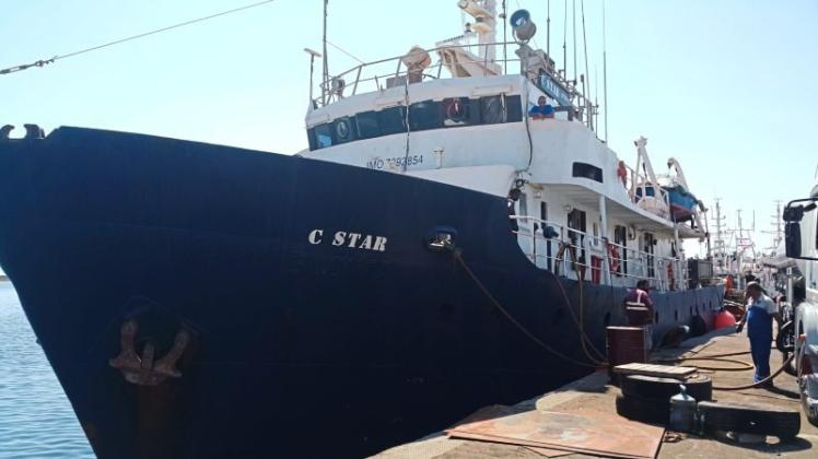 Das von der rechten „Identitären Bewegung“ gecharterte Schiff „C-Star“ liegt im Hafen von Famagusta (Zypern). Die rechtsextreme „Identitäre Bewegung“ will Migranten mit dem Schiff „C-Star“ abfangen und in ihre Heimatländer zurückbringen. 
