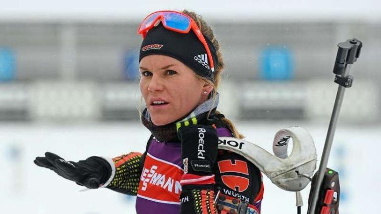 Nadine Horchler feierte in Antholz ihren ersten Weltcup-Sieg. 