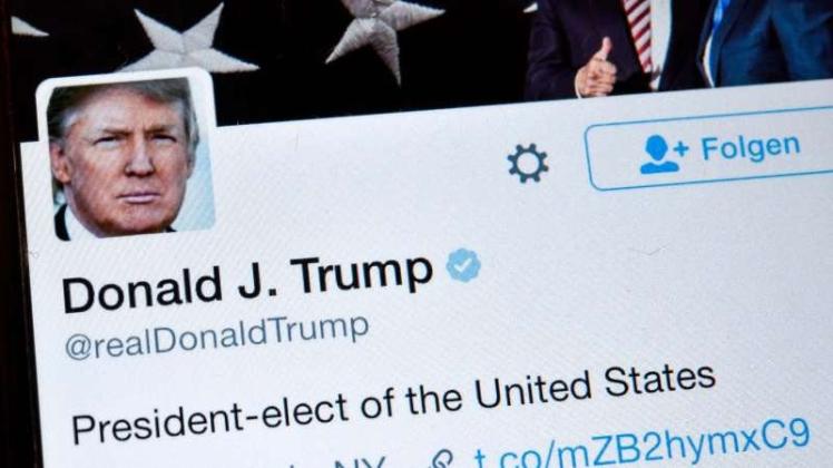 Auf Twitter macht sich US-Präsident Donald Trump Luft. Nach der Ablehnung seines verfügten Einreisestopps kritisiert er die Entscheidung des Bundesgerichts. Archivfoto: dpa