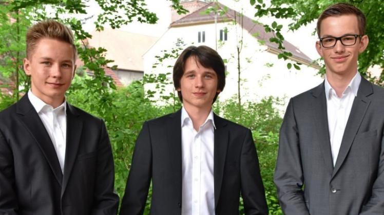 Haben beim Bundeswettbewerb Fremdsprachen mit ihrem englischen Film überzeugt (von links): Cedric Warrelmann, Janis Weber und Finn Jetses. Haben beim Bundeswettbewerb Fremdsprachen mit ihrem englischen Film überzeugt (von links): Cedric Warrelmann, Janis Weber und Finn Jetses.