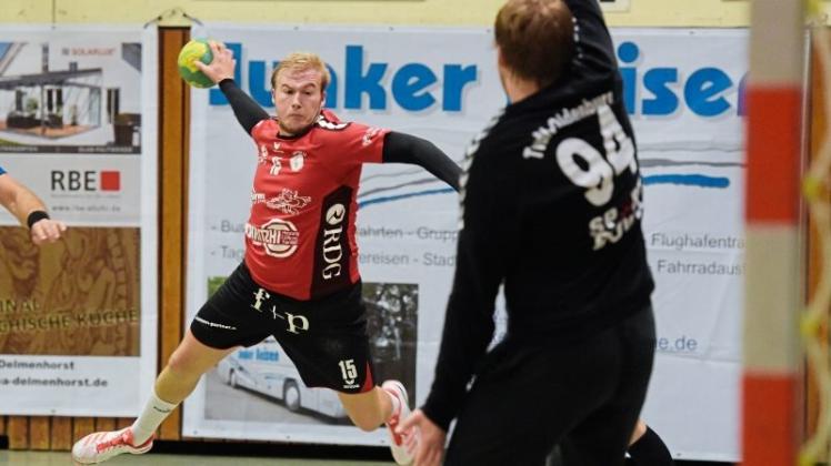 Haben ihren achten Saisonsieg eingefahren: die Verbandsliga-Handballer der HSG Delmenhorst um Frederic Oetken. 