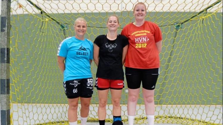 Neu bei den Neerstedter Handballerinnen (von links): Nadja Albes, Laura Huntemann und Anne Schmidt. 
