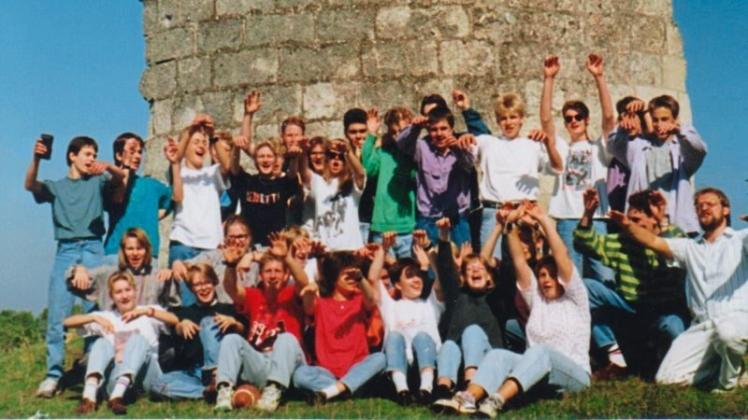 Unser Nostalgiebild zeigt eine Gruppe Ganderkeseer Gymnasiasten be ihrem Frankreichbesuch im Oktober 1991. 