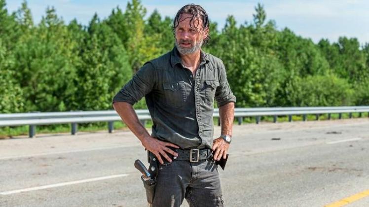 Andrew Lincoln als Rick Grimes in Staffel 7 von “The Walking Dead“. 