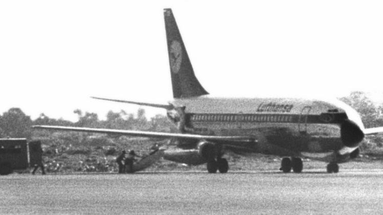 Nervenkrieg in gleißender Hitze: Die entführte „Landshut“ im Oktober 1977 auf dem Flughafen von Mogadischu. 