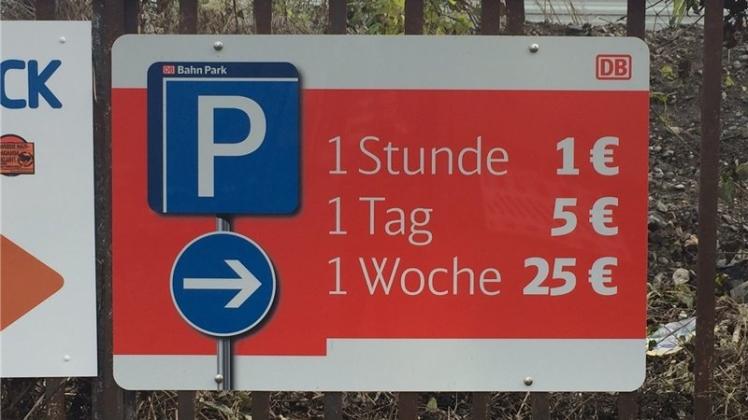 Parkgebühren am Osnabrücker Hauptbahnhof