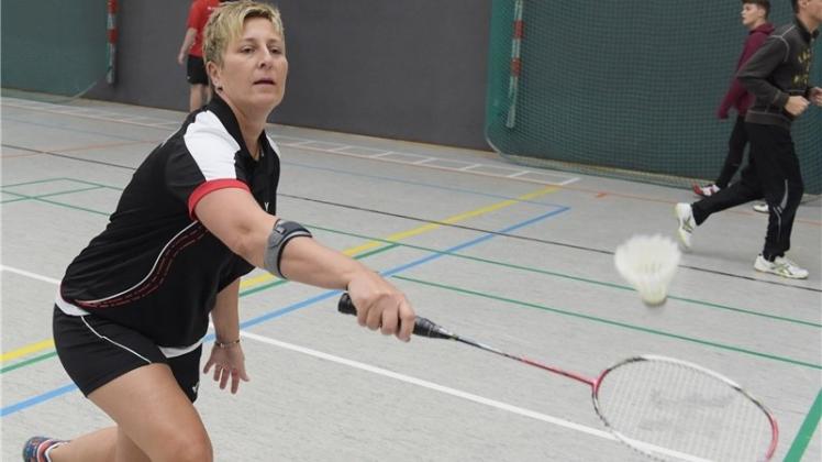 Führt mit dem Delmenhorster FC II die Tabelle der Badminton-Verbandsklasse an: Anja Eilers. 