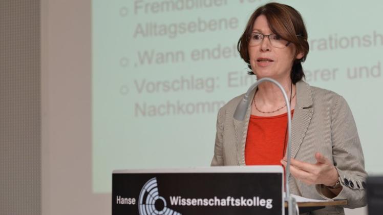 Die Soziologin Annette Treibel-Illian plädierte am Montagabend im HWK für Zuversicht in Fragen der Integration. 