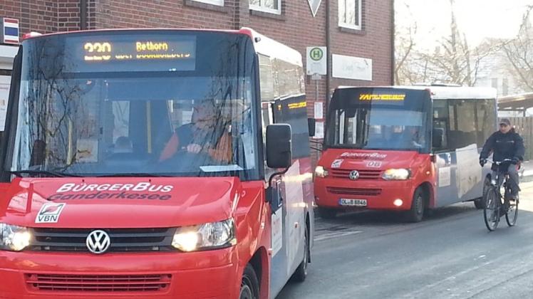 Nach der Übernahme der Buslinie 220 durch die WEB plant der Bürgerbusverein Ganderkesee eine neue Linie. Der Finanzausschuss berät am Mittwoch über die weiteren Zuschüsse. Archivfoto: Thomas Breuer