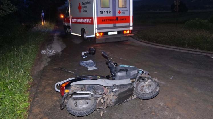 Der Rollerfahrer wurde mit schweren Verletzungen ins Marienhospital nach Osnabrück gebracht. 