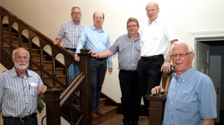 Einstimmig gewählt: Der neue SKM-Vorstand, bestehend aus v.l. Heinz Wessels, Heinz Bröring, Manfred Fickers, Jürgen Scholz, Wolfgang Bruns und Günter Göken. 