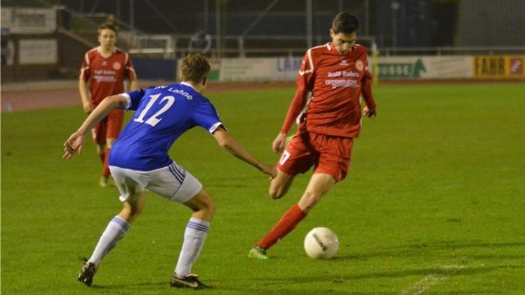 Die Saison ist für ihn gelaufen: Wildeshausens Abwehr-Allrounder Alexander Kupka (am Ball). Die Saison ist für ihn gelaufen: Wildeshausens Abwehr-Allrounder Alexander Kupka (am Ball).