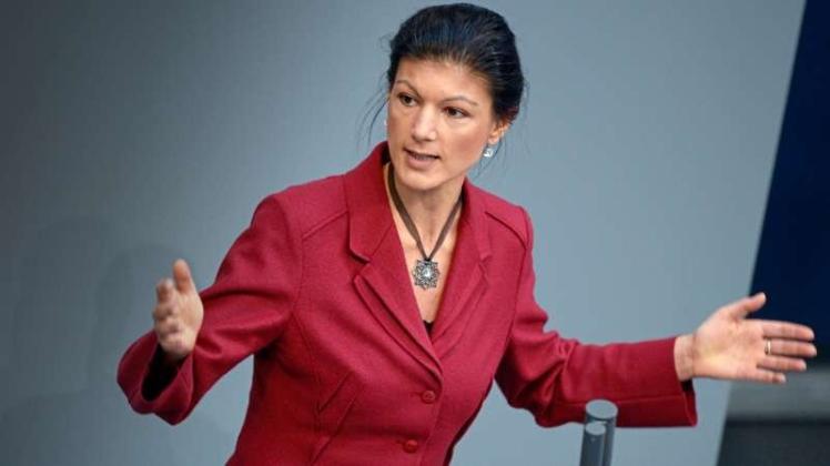 Sahra Wagenknecht, Vorsitzende der Linksfraktion im Bundestag. 