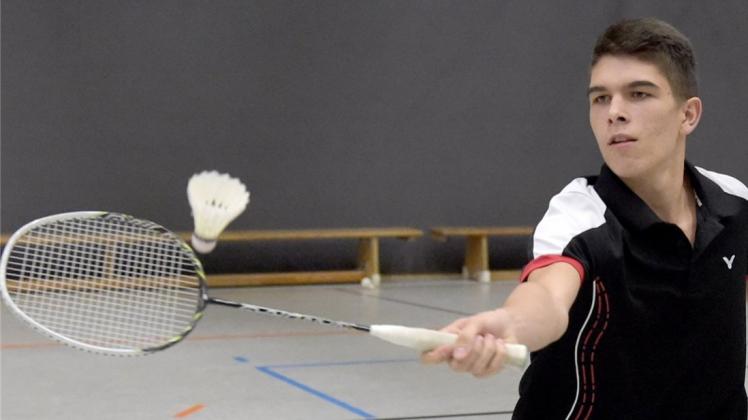 Ein großer Sprung: Das 17-jährige Delmenhorster Badminton-Talent Ole Hahn bewirbt sich für den BV Gifhorn II in der Regionalliga Nord um Punkte. 