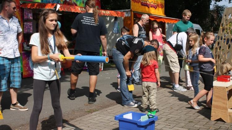 Die Kinder-Olympiade ist seit Jahren ein fester Bestandteil des Schützenfestes in Falkenburg. 