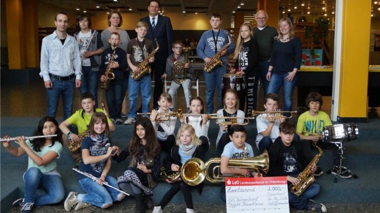 20 Fünftklässler umfasst die Jahrgangs-Big Band der Integrierten Gesamtschule Delmenhorst. 