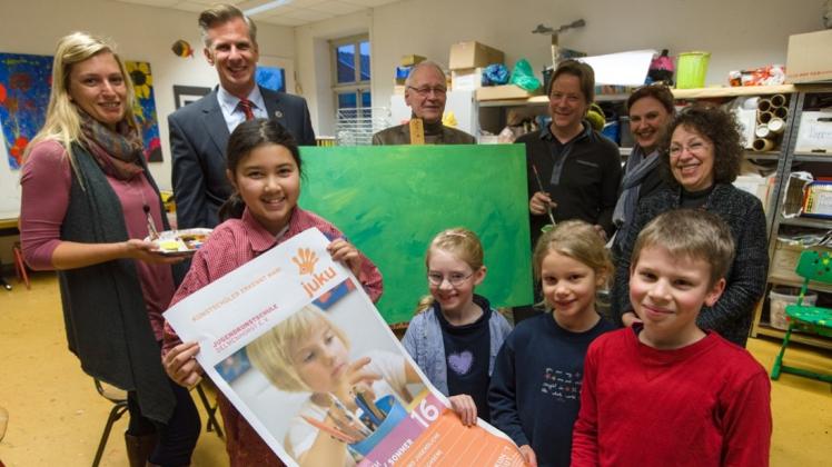 Groß und Klein freuen sich auf das neue Programms der Jugendkunstschule Delmenhorst. 