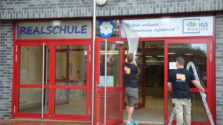 Die Bramscher Realschule teilt sich ein Gebäude mit der Integrierten Gesamtschule, deren Träger der Landkreis Osnabrück ist. Archiv-