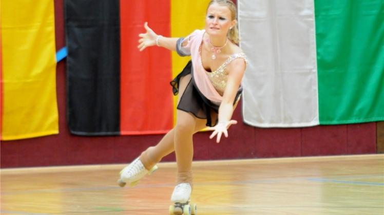 Hat sich für die Europameisterschaft qualifiziert: die Delmenhorster Rollkunstläuferin Vanessa Rohrmoser, die für den ERB Bremen startet. Sie wurde in Wuppertal deutsche Vizemeisterin in der Meisterklasse. 