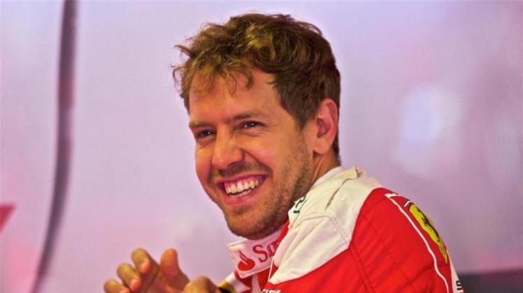 Sebastian Vettel ist gut auf das Qualifying eingestellt. 