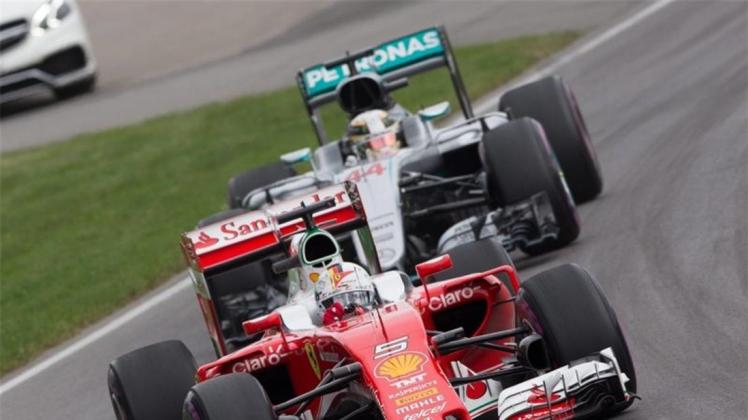 Nach einem perfekten Start setzte sich Vettel an die Spitze. 