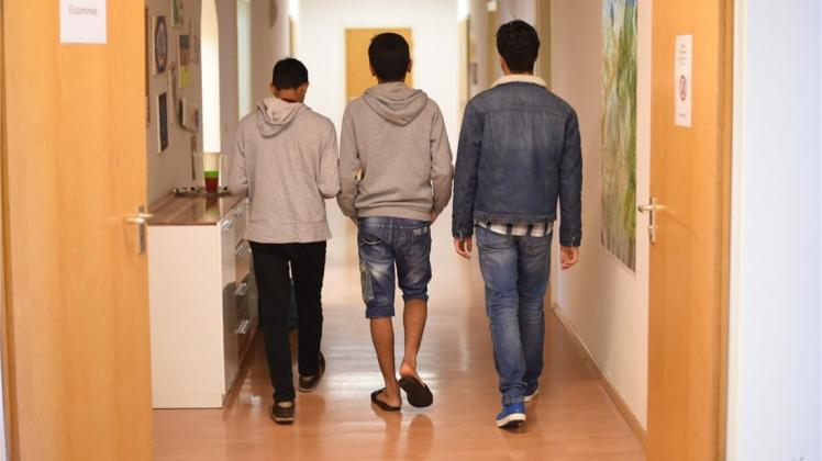 Unbegleitete minderjährige Flüchtlinge im Kinder- und Jugendhilfezentrum der Heimstiftung Karlsruhe. 