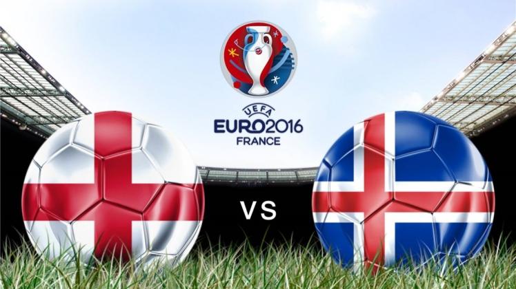 Ein faszinierendes Duell: England gegen Island. 