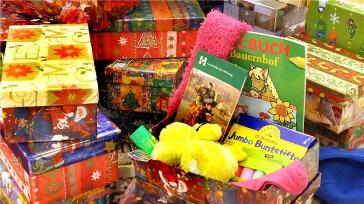Auch in Ganderkesee-Bergedorf werden für die Aktion „Weihnachten im Schuhkarton“ Geschenke für bedürftige Kinder gesammelt. Symbolfoto: Waltraud Grubitzsch/dpa