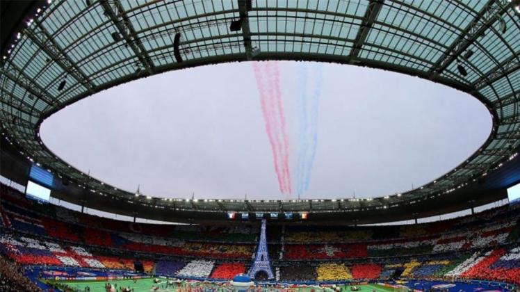 Das Stade de France war kunterbunt bei der Eröffnungsfeier. 