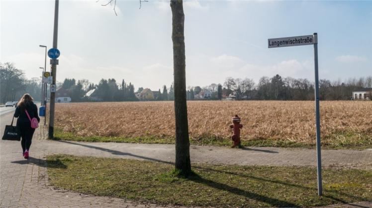 Hier ruhen die Bauland-Hoffnungen der Stadt Delmenhorst: Bereich zwischen Tannenbergstraße und An der Schaftrift. 