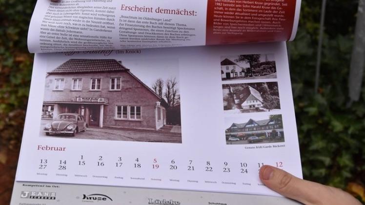 Die ehemalige Gaststätte „Niehoffs Gasthof“ (Im Knick) ist nur eine von verschiedenen Lokalitäten, die der neue Heimatkalender beinhaltet. 