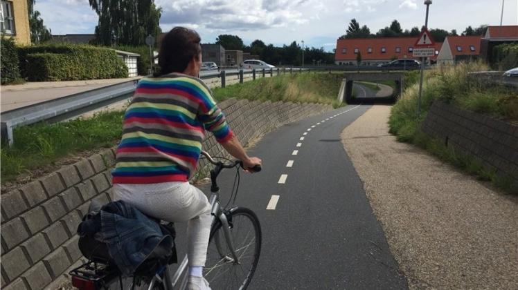 Mit Muskelkraft flott in die Stadt: In Osnabrück soll der erste Radschnellweg gebaut werden – hier ein Beispiel aus einem Vorort von Kopenhagen. 