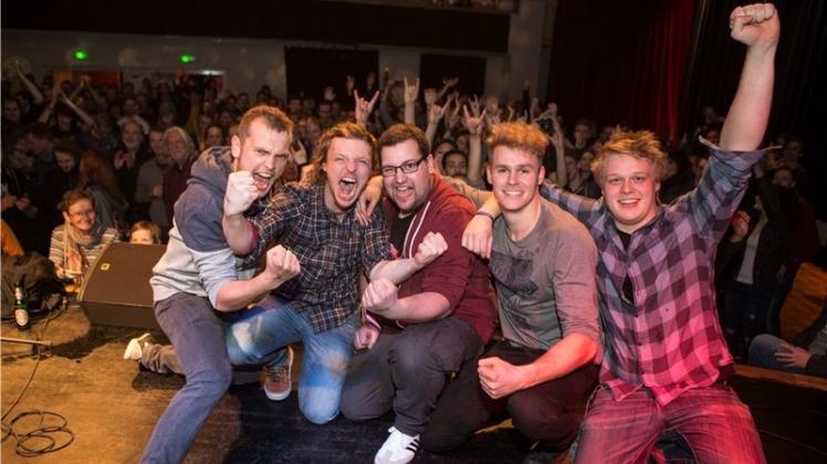 Das Bild zeigt Psaikorillaz, die Gewinnerband 2015. Archivfoto: Swaantje Hehmann
