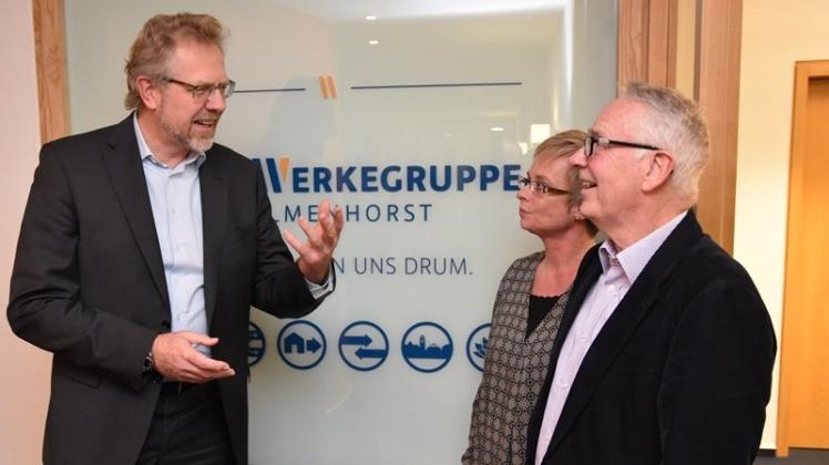 Einigung im Gasstreit: Hans-Ulrich Salmen (links), Geschäftsführer der Stadtwerkegruppe, hat den Vergleich mit Andrea Schudok und Heinz Botzem vom Gas-Club ausgehandelt. 